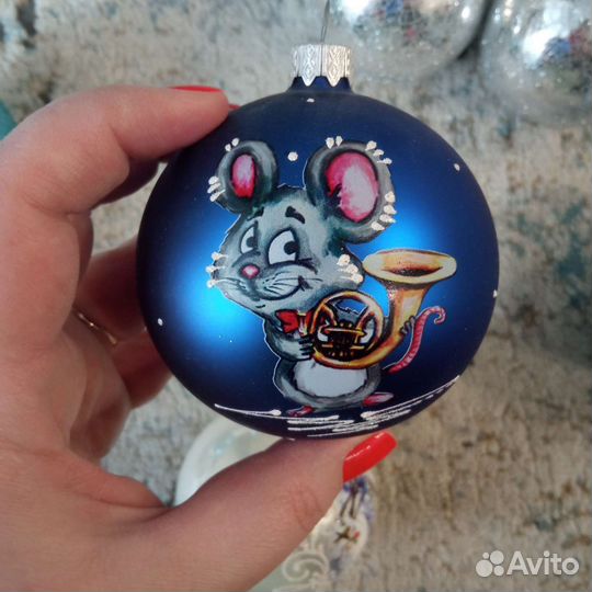 Елочный шар ручной работы