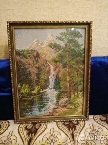 Картина вышивка