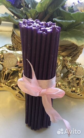 Свечи восковые цветные