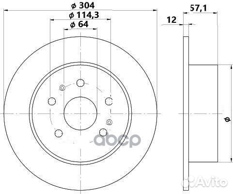 Диск торм. для а/м Haval F7 (19) /H6 (14) зад