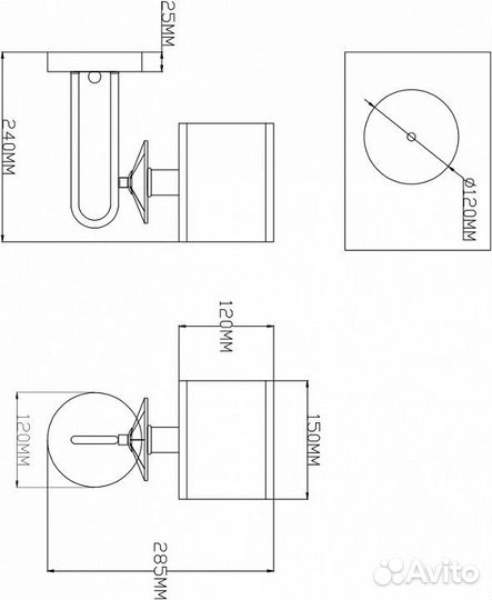 Бра Moderli Celestia V2630-1W
