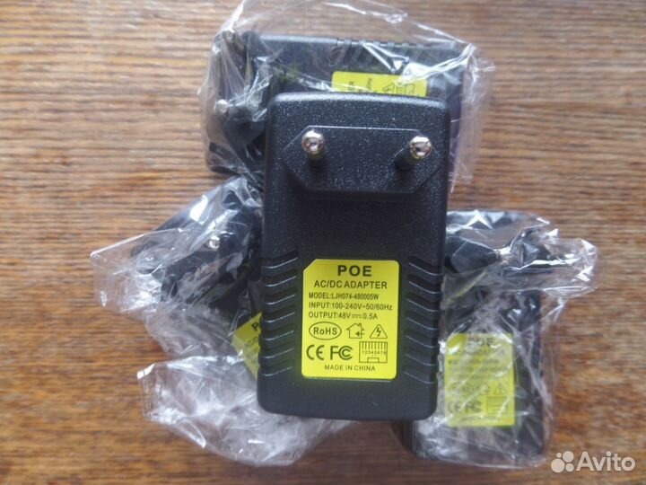Блок питания PoE 48В,0.5А