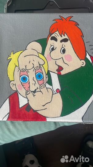 Картина на мини холсте 20х20см