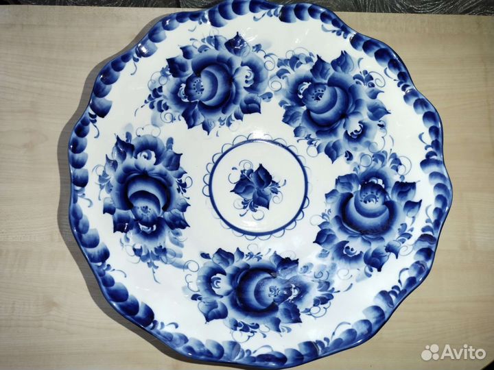 Блюдо гжель
