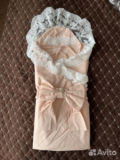 Конверт на выписку для девочки лето/теплая осень