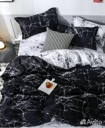 Постельное бельё мрамор