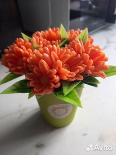 Букет из мыла ручной работы