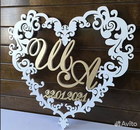 Монограмма на свадьбу