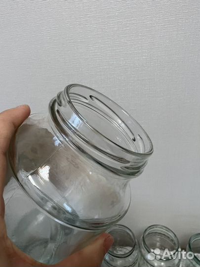 Банки стеклянные 0,5/0,7/0,8/1/2 л. Крышки новые