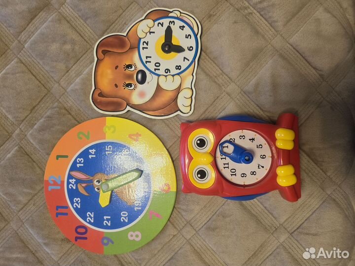Обучающие игрушки- часы 