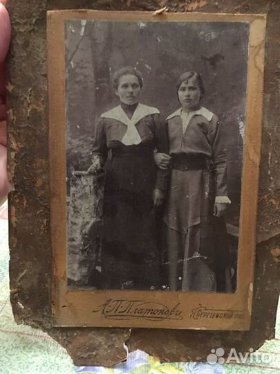 Дореволюционная фотография из фотоателье Платонова