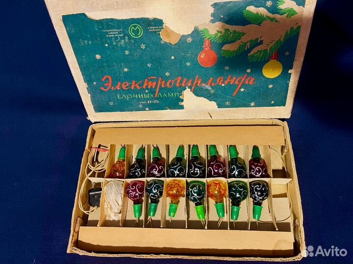 Гирлянда расписные шары