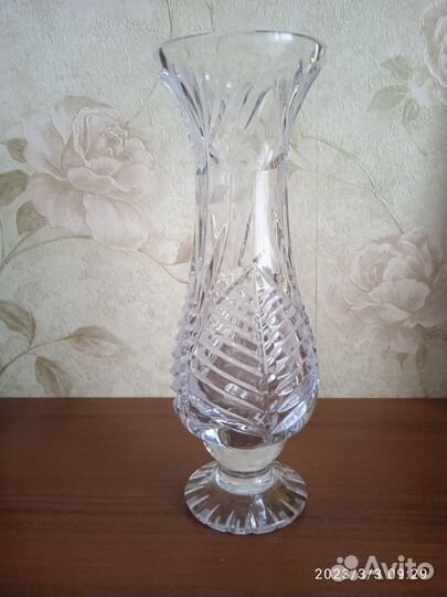 Ваза хрустальная СССР новая