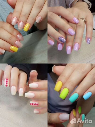 Маникюр, гель лак, наращивание, педикюр