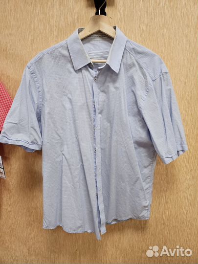 Рубашки мужские брендовые 50-52с коротким рукавом