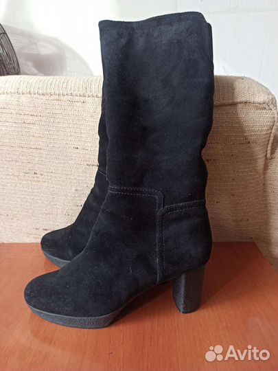 Сапоги зимние женские замшевые 39