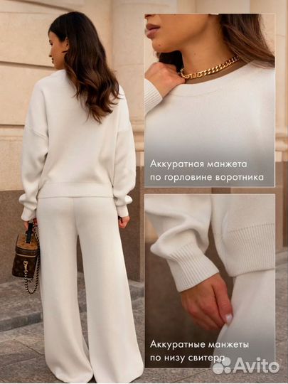 Свитер оверсайз вязаный новый