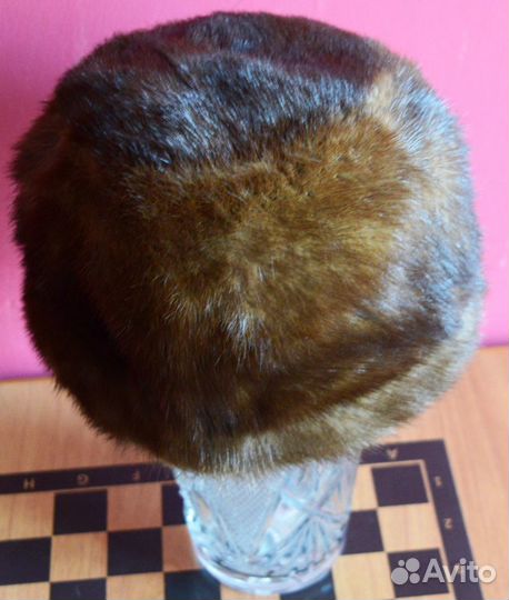 Шапки Берет женские Норка Лиса 57 размера