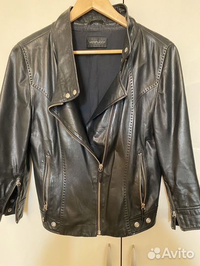 Кожаная куртка натуральная косуха 44-46