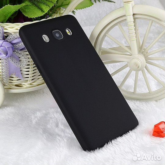 Черный Матовый Чехол-Накладка на Samsung J5 (2016)