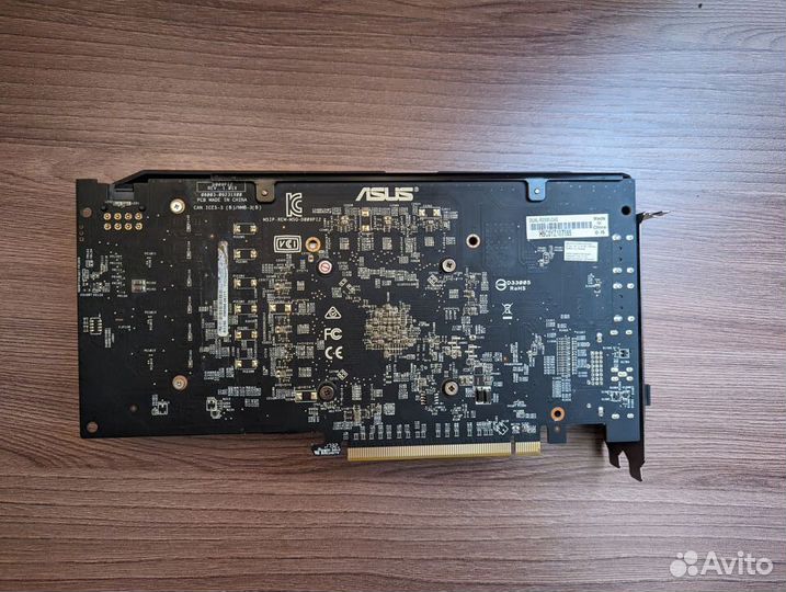 Видеокарта asus radeon RX 580 dual, 4GB