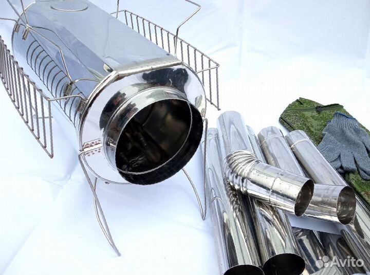 Печь буржуйка Кабанчик на 15 литров с решетками