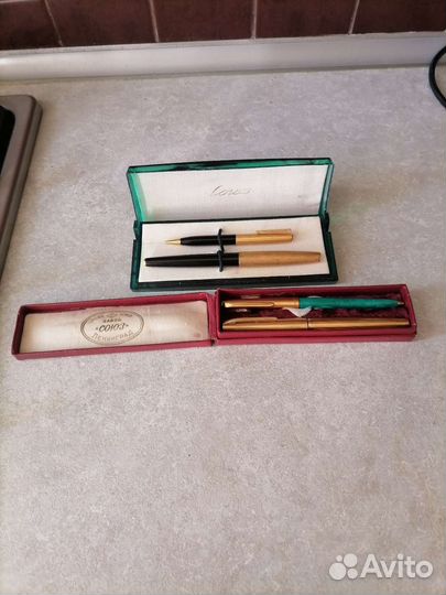 Два набора перьевые ручек. СССР