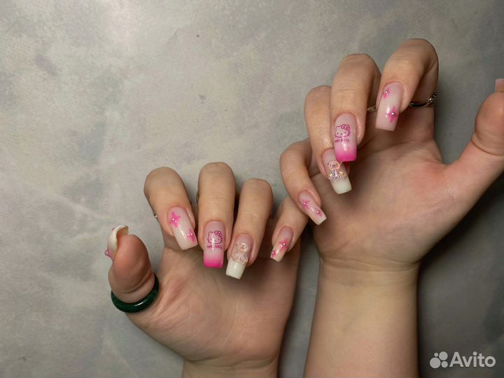 Маникюр наращивание