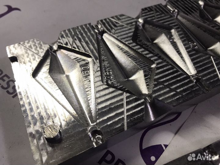 Форма чпу для литья грузил (самолёт с ухом)