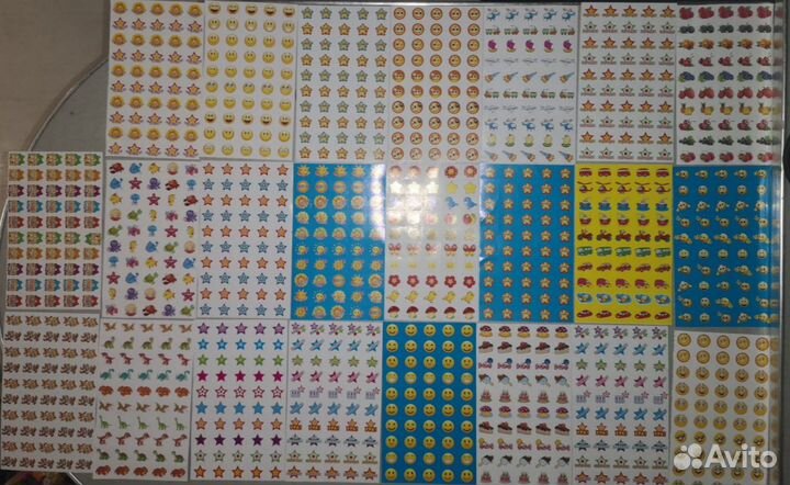 Наклейки разные