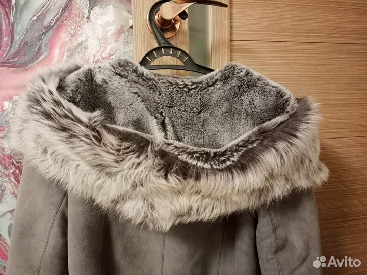 Дубленка натуральная женская размер 44 46