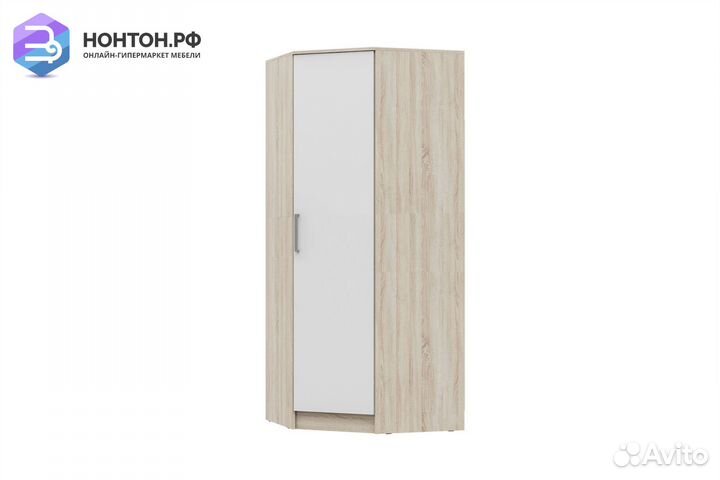 Шкаф Мартина угловой белый / дуб сонома