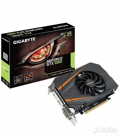 Gigabyte GTX 1060 6gb (не с майнинга)