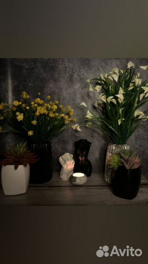 Декоративная ваза для сухоцветов, декор для дома