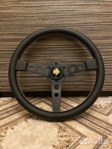 Спортивный руль Momo prototipo из кожи