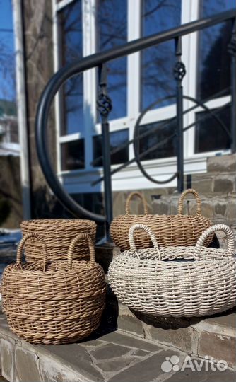 Корзина и кашпо ротанг