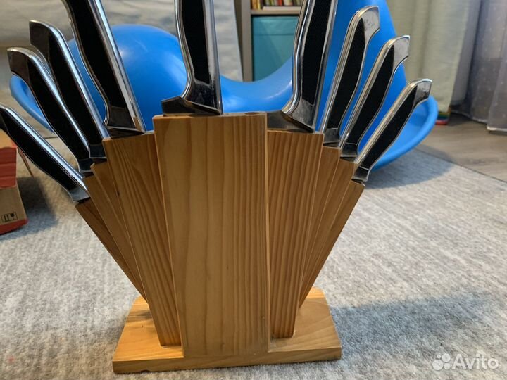 Набор кухонных ножей princess gold 9 шт