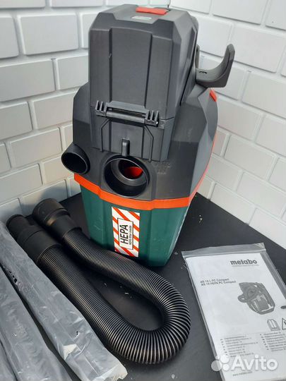 Строительный пылесос Metabo as 18 hepa pc compac