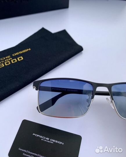 Очки porsche design голубые металлические