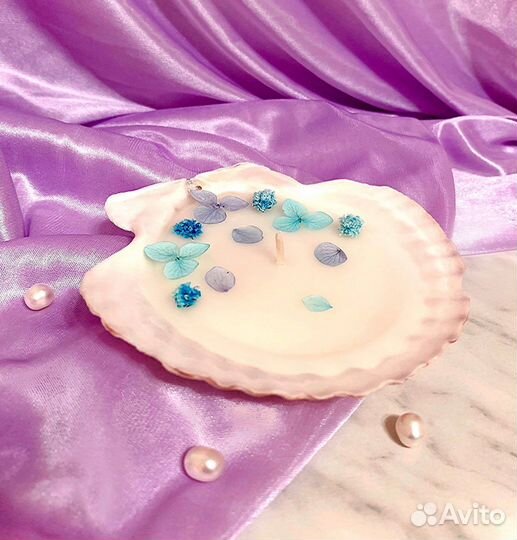 Арома-свеча в ракушке