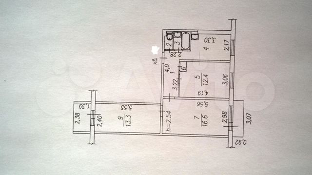 Новокузнецк планировка квартир 3-к квартира, 60 м², 4/9 эт. на продажу в Новокузнецке Купить квартиру Авито