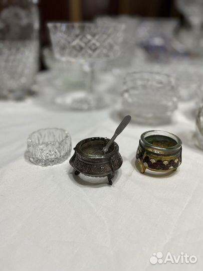 Салатница ваза солонка конфетница хрусталь стекло