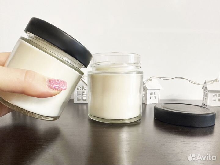 Арома свеча 200 мл. Натуральная Ручной работы