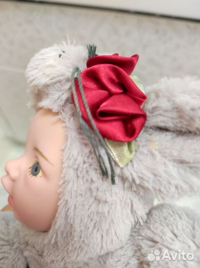 Кукла малыш в костюме собачки