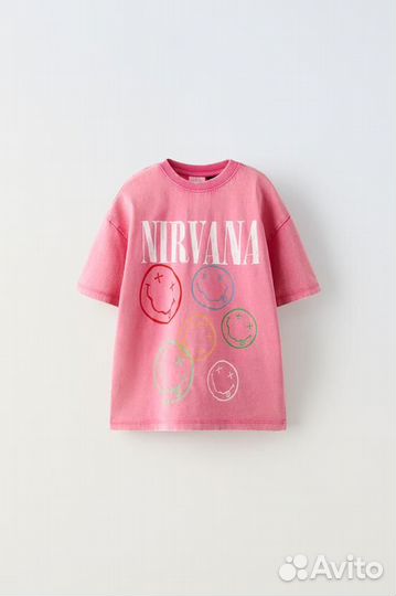 Футболка zara nirvana