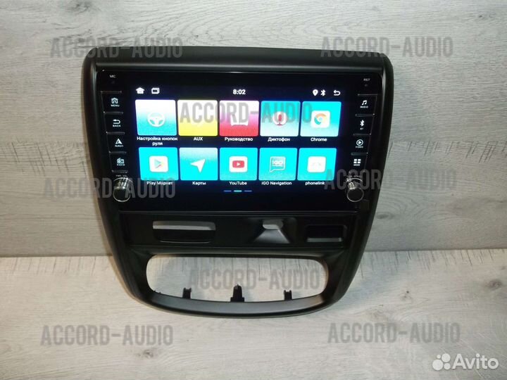 Магнитола Renault Duster Android с физ. кнопками