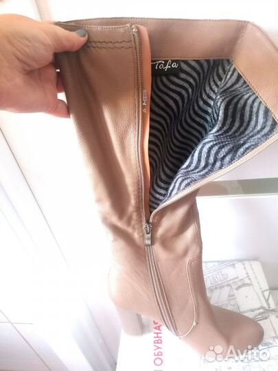 Сапоги, натуральная кожа (новые)