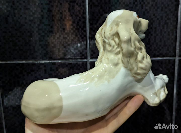 Фарфоровая Статуэтка Собака Спаниель