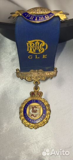 Медаль масонов,Англия,серебро,1961 год