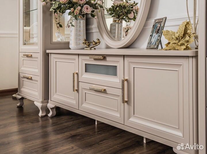 Гостиная тв Группа стиль неоклассика